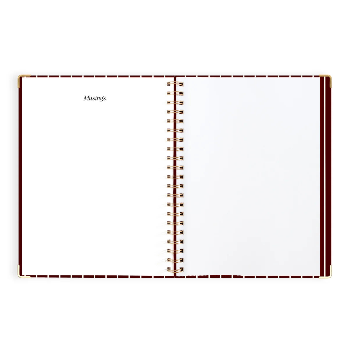 2027 A4 Academic Vertical Planner | Merlot Pinstripe