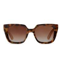 Soluna Mocha Tort l Sunglasses l Brown Polarised Lens l Walnut Maple Arm