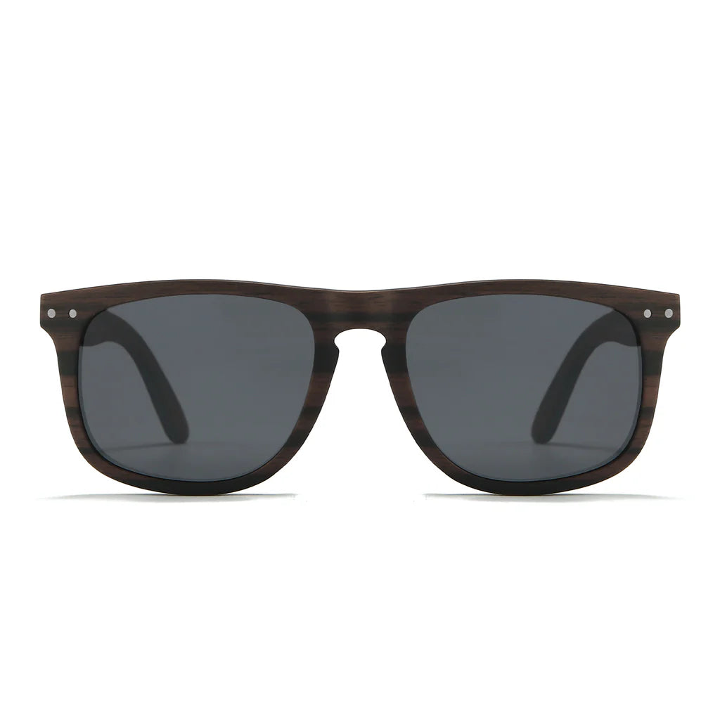 Nomad 100% Oak Timber | Black Polarised Lens