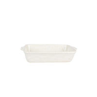 Ceramic Rectangle Bake Dish Speckled White