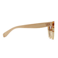 Flutter Desert Tort Sunglasses l Brown Lens l White Maple Arms