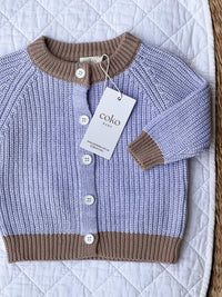 Wonderland Cardigan (Purple/Brown)