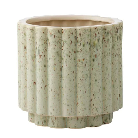 Barona Cer Pot | Green/Brown