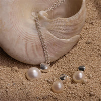 Mirage Silver Pearl Necklace