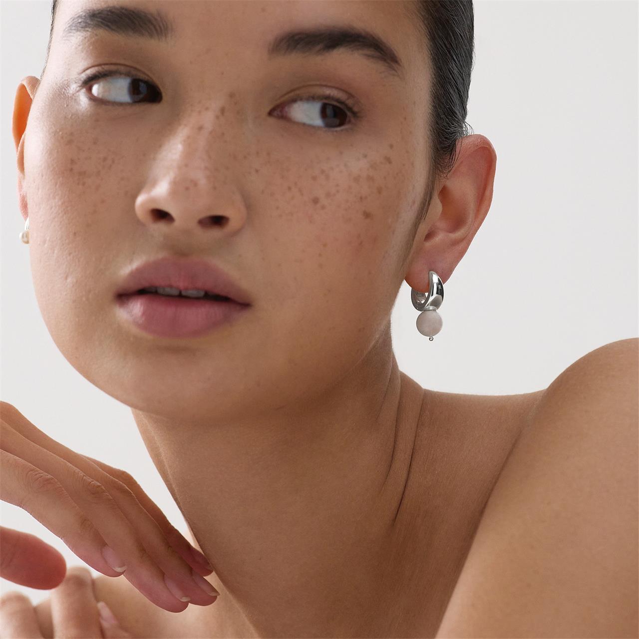 Solana Silver Pearl Earring