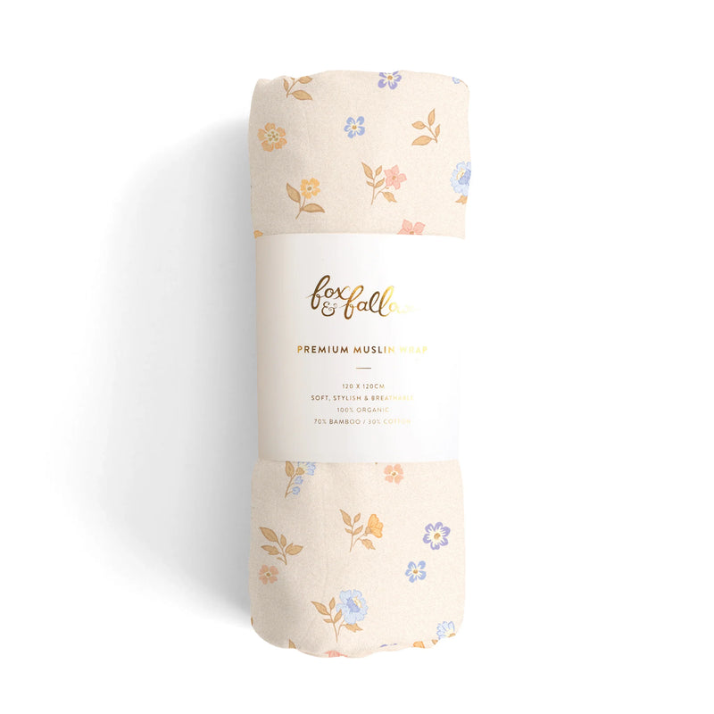 Meadow / Sweet Pea Organic Muslin Wrap Set