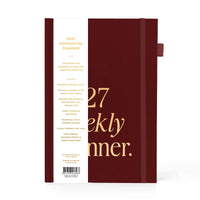 2027 A5 Horizontal Planner | Cherry