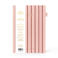 2027 A5 Horizontal Planner | Rosé Pinstripe