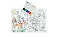Reusable Silicone Drawing Mat | Dinosaurs