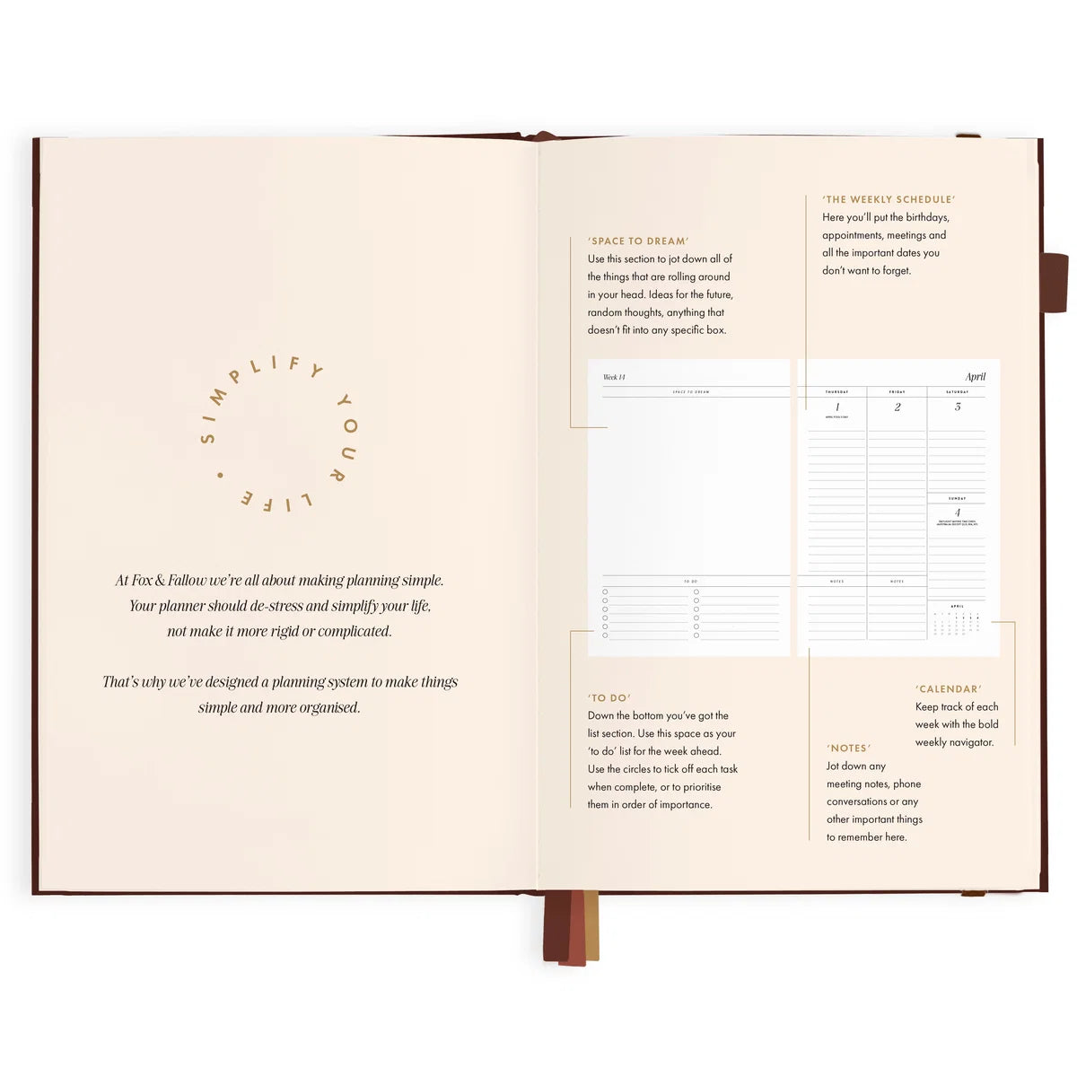 2027 A5 Vertical Planner | Chocolate