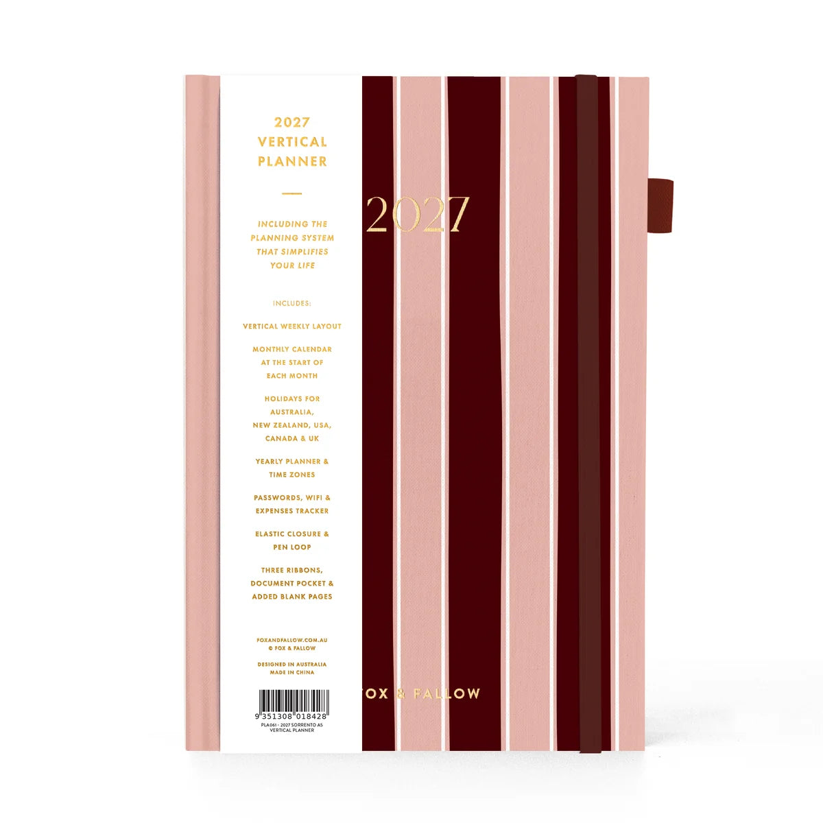 2027 A5 Vertical Planner | Sorrento
