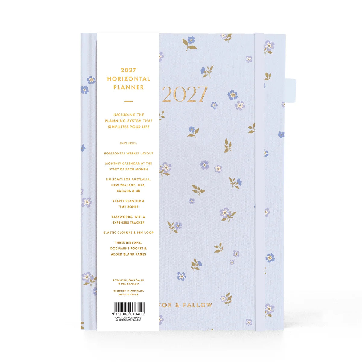 2027 A5 Horizontal Planner | Cornflower