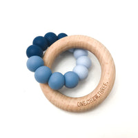 DUO Silicone and Beech Wood Teether | Ombre