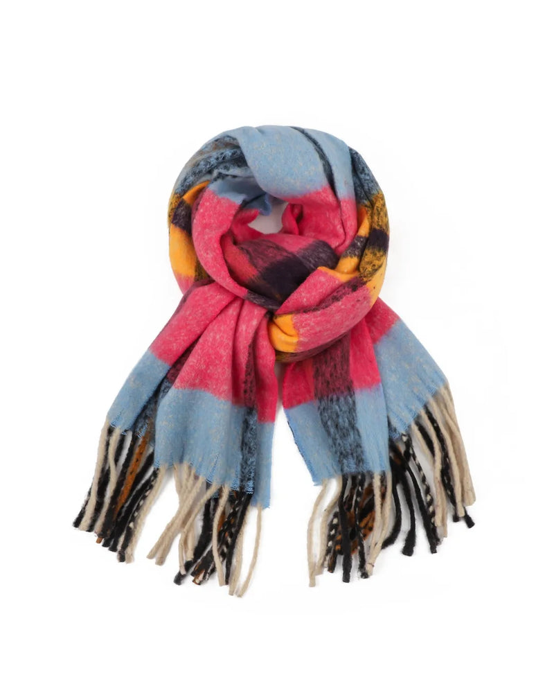 Charlie Chequered Winter Scarf