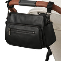 Multitasker Pram Caddy 2.0 | Black Vegan Leather