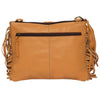 Mornington | Cowhide Sling Bag With Turquoise Stonework and Fringes