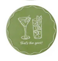 Happy Hour Ceramic Coaster
