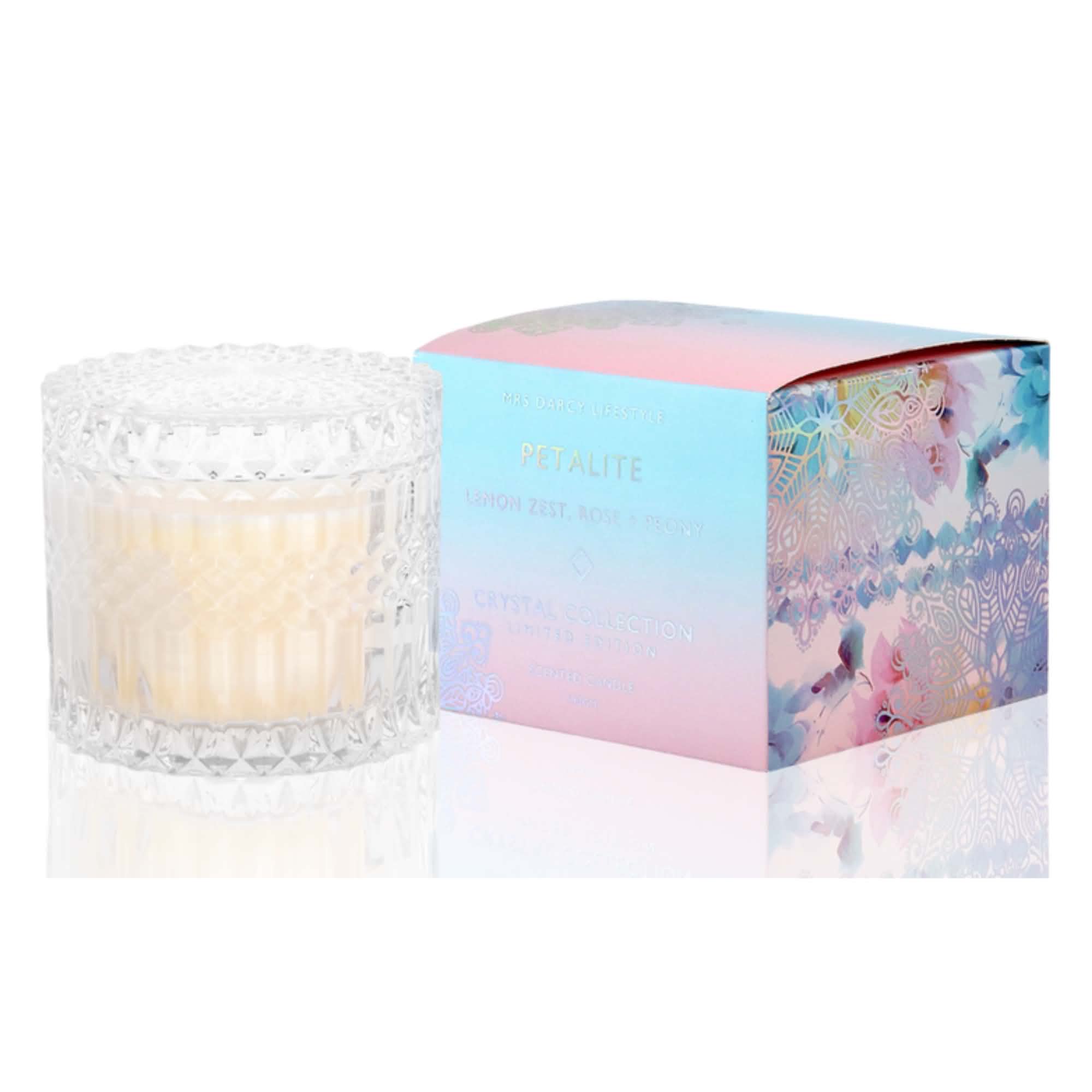 Candle Petalite | Lemon Zest, Rose + Peony (Petite)