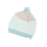 Baby Boys Beanie | Arrawarra Light Blue Stripe