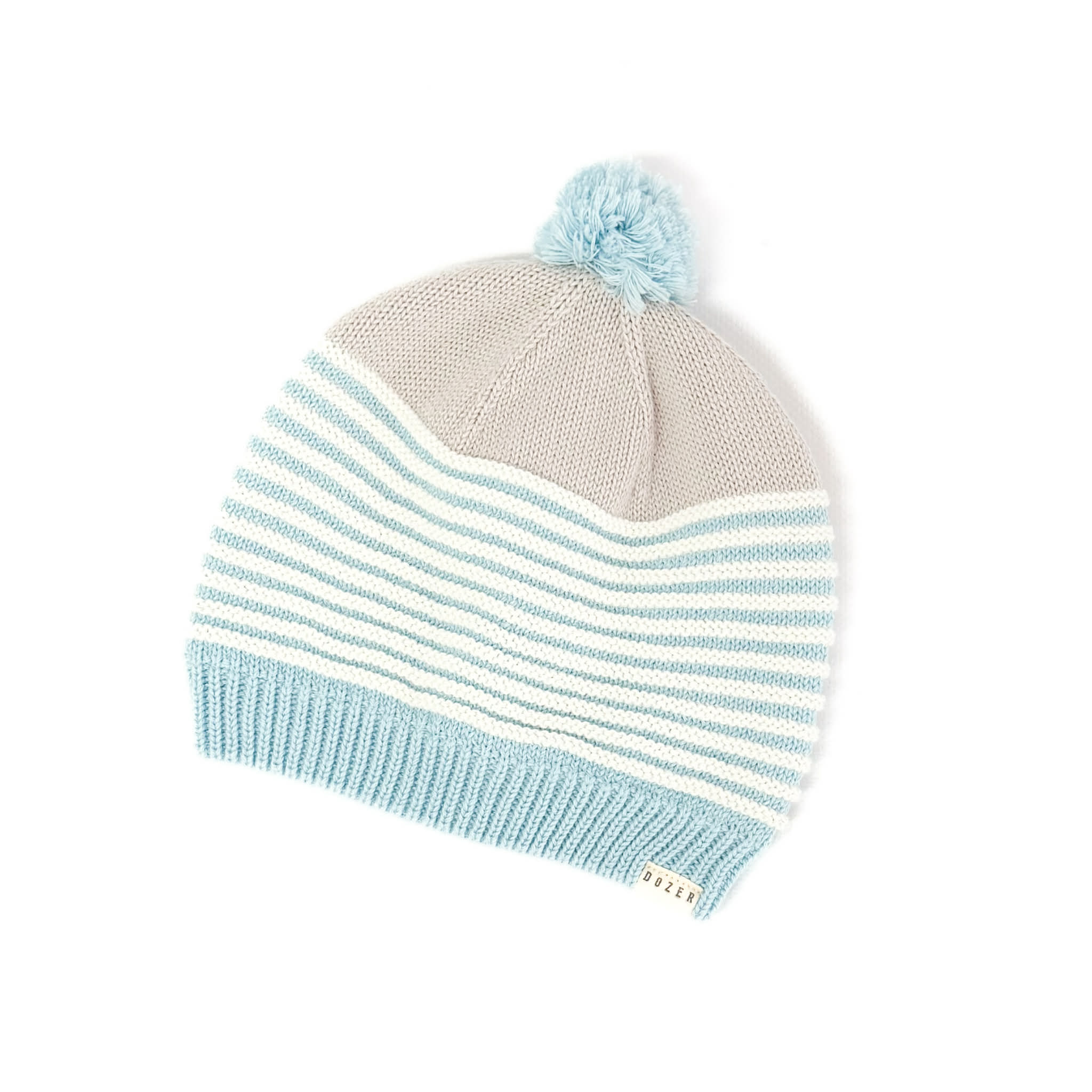 Baby Boys Beanie | Arrawarra Light Blue Stripe