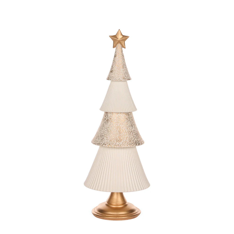 Ivory And Gold Layered Tree