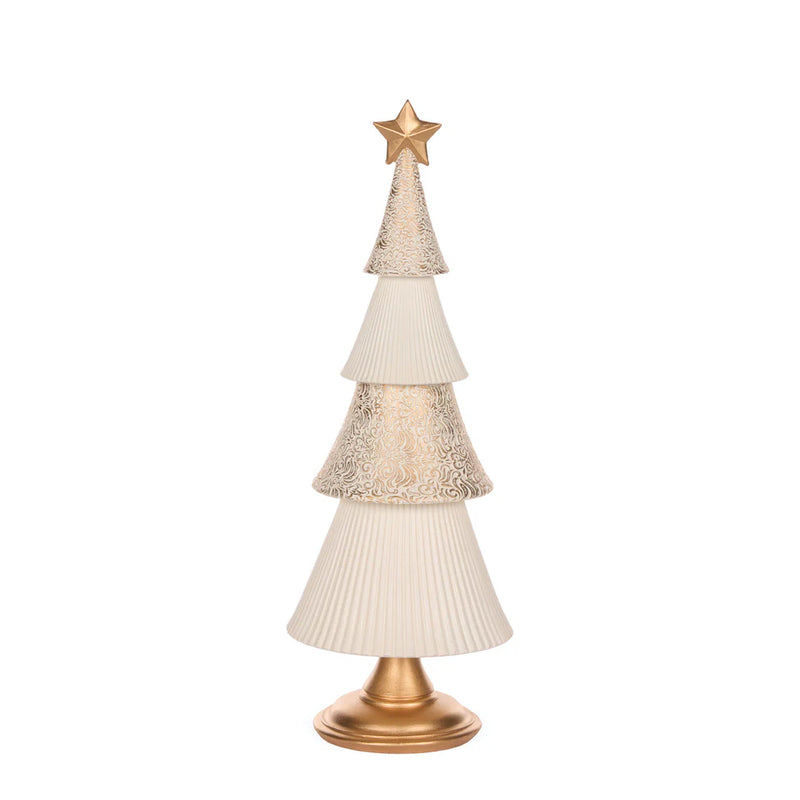 Ivory And Gold Layered Tree