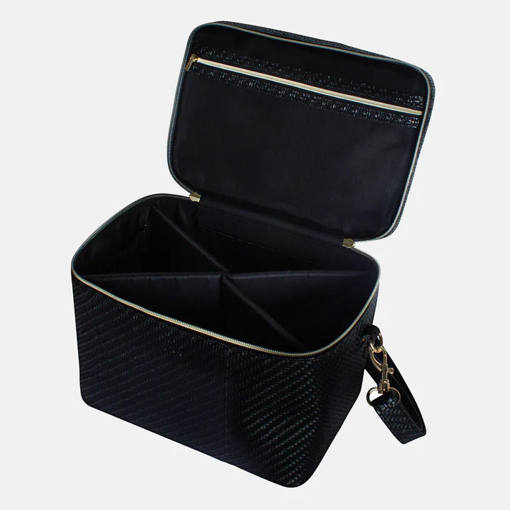 Herringbone Cosmetic Bag Collection | Licorice