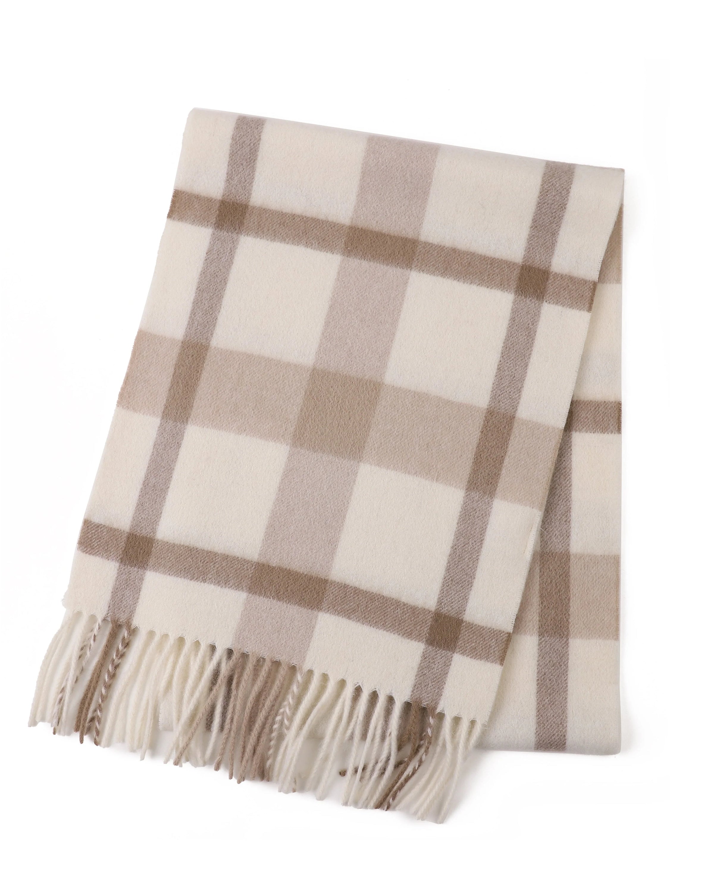 Winter Woollen Check Scarf