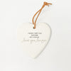 Ceramic Heart with Quote