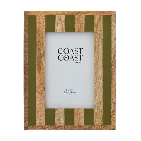 Ceres Wood & Resin Photo Frame | Olive