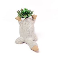 Duck Handstand Vase White
