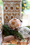 Frosted Gingerbread Swirl Lolly Ornament