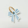 Stripey Bow Resin Keyrings