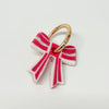 Stripey Bow Resin Keyrings