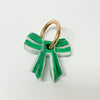 Stripey Bow Resin Keyrings