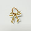 Stripey Bow Resin Keyrings