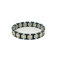 Gold Enamel Stacking Bracelet
