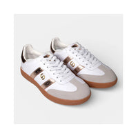 Goodsole 2001 Parallel | White/Gold Leather