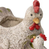 Chicken with Chick Planter w/ Hole & Plug