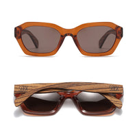 Stray Coffee Bean l Brown Lens l Walnut Wood Arms