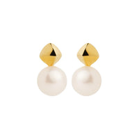 Mirage Yellow Gold Pearl Earring