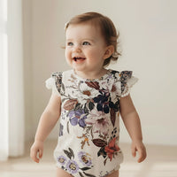 Baby Girls Knit Romper | Native Floral