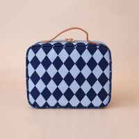 Navy Diamonds Mini Lunch Bag