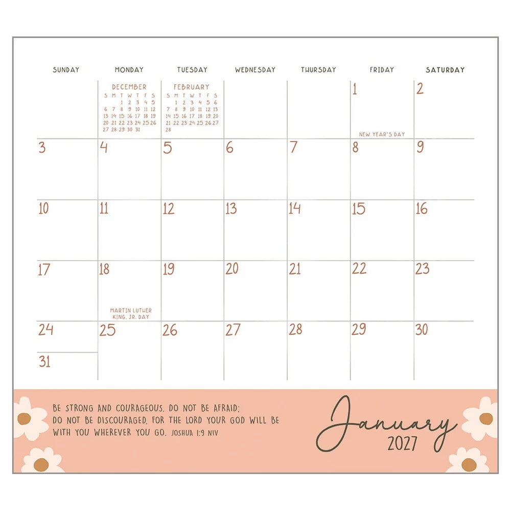 Faith Can Move Mountains 2027 | Wall Calendar