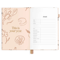 2027 A5 Vertical Planner | Amalfi Latte
