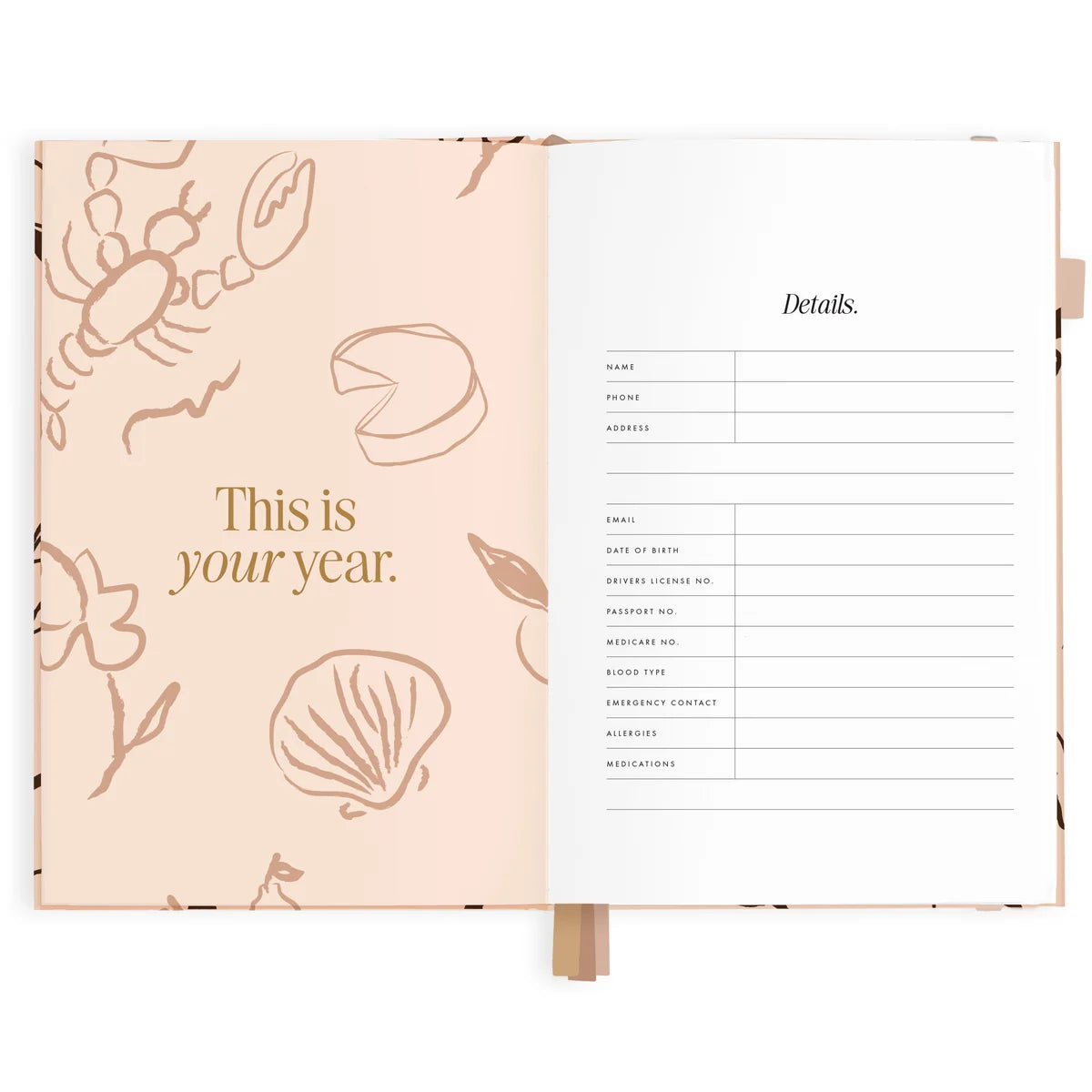 2027 A5 Vertical Planner | Amalfi Latte