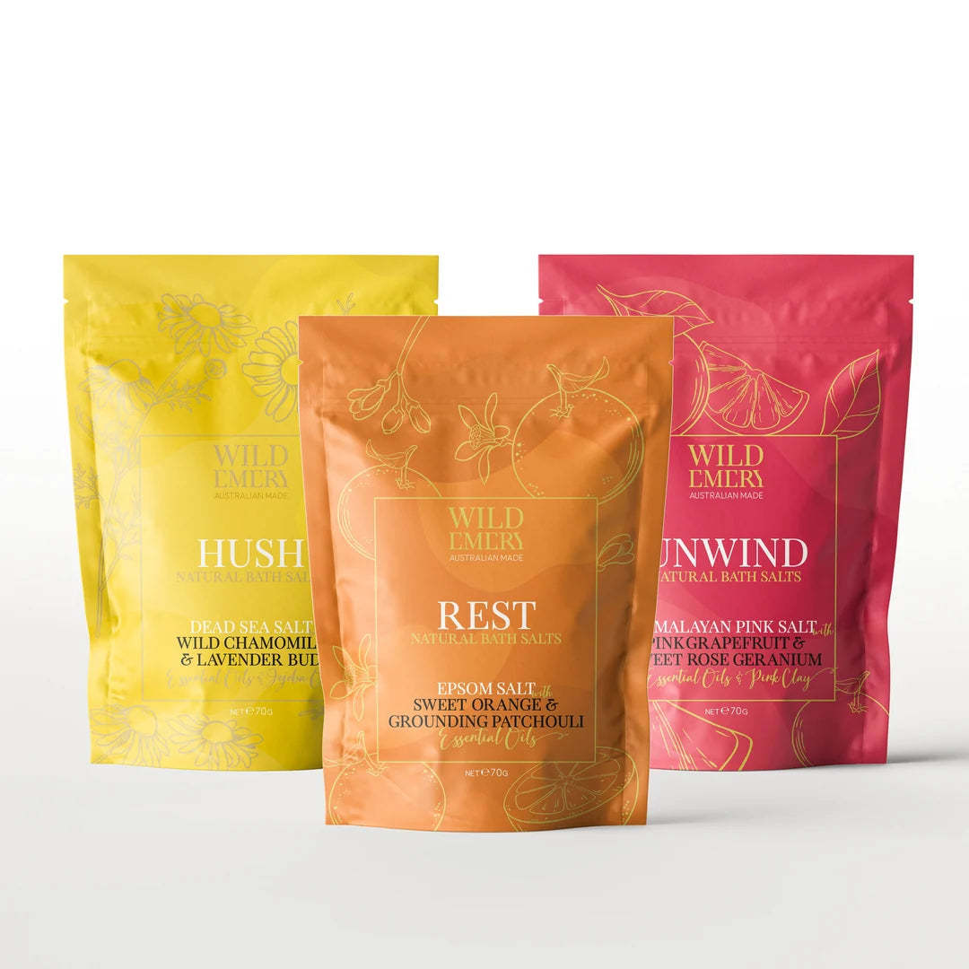 Peaceful Natural Bath Salts Three Pack