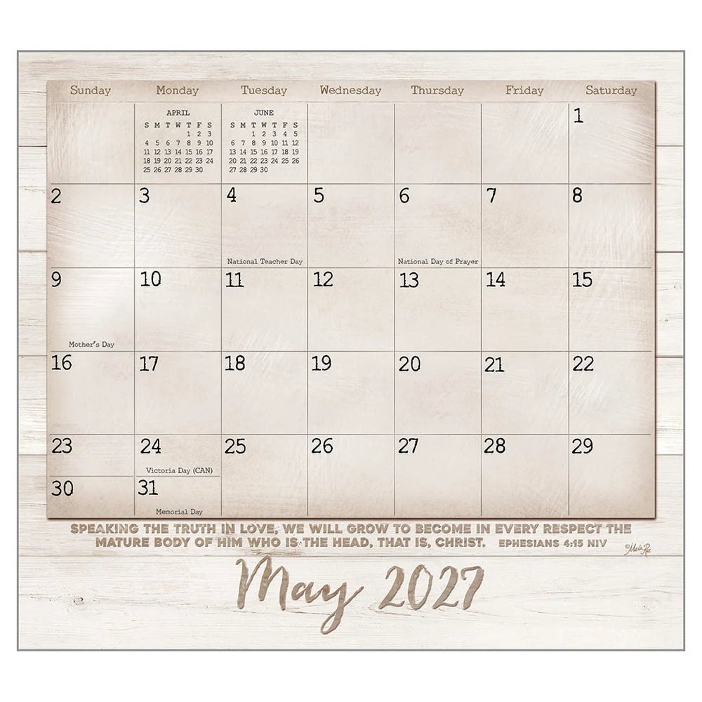 Faith And Family - Scripture 2027 | Wall Calendar