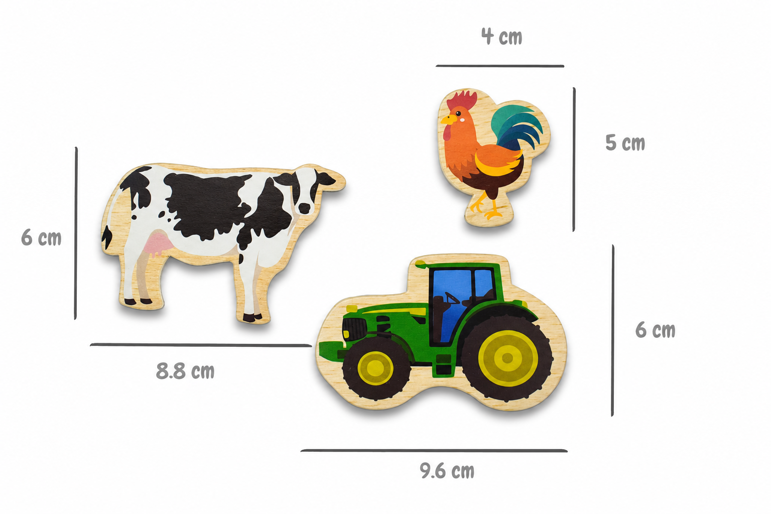 Fridge Friends Aussie Farm Magnets 35pc