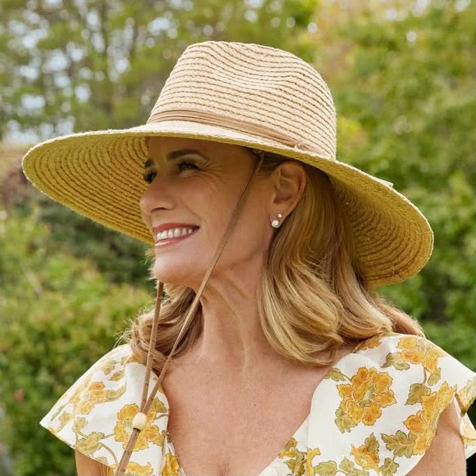 Kimberley Raffia Fedora | Natural
